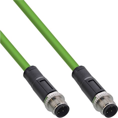 InLine 4043718318490 Cavo di rete M12 verde 10m IP67