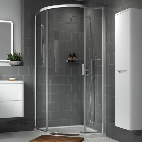 1900mm x 900mm Single Entry Quadrant - Chrome - V-SING9E1-6 (1/3)