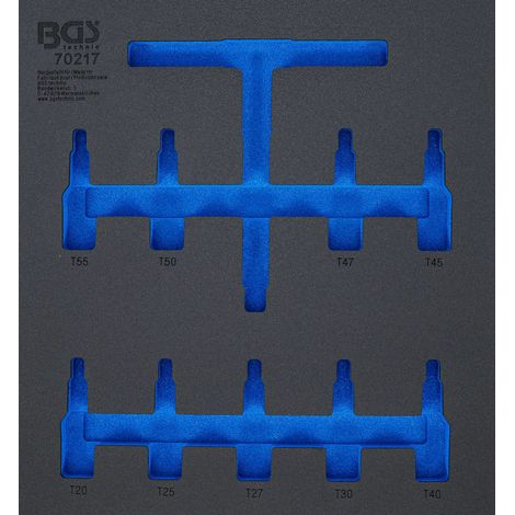 Organizzazione BGS Barquette 70217 schiuma dura robusta