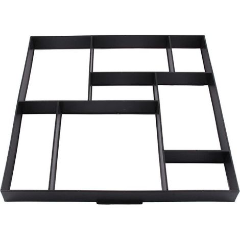 Moule à pavés en plastique 60 x 50 cm, pavés de taille moyenne, moules à béton, pierres, dalles de jardin, allée, pavage, moule pour chemin, fabricant de trottoirs