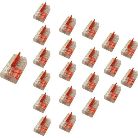 Borne de raccordement à levier 5 entrées - Pack de 20 - SILAMP (1/4)