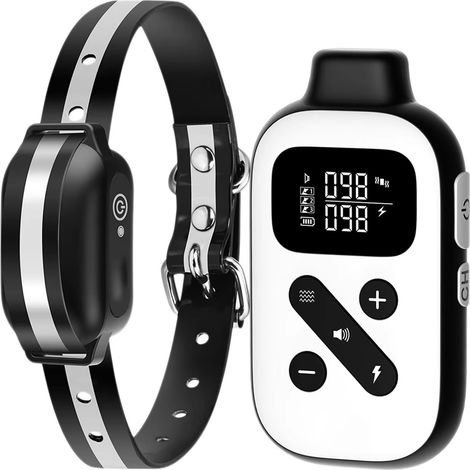 Collier de dressage pour chien avec télécommande 1000 m – Étanche IP67 – 3 modes de stimulation – Ajustable pour chiens de 10 à 27 pouces