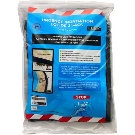 Boudin anti inondation 152x22cm lot de 2 pièces - SECURY-T