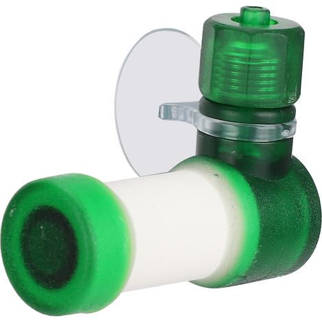 Atomisateur CO2 pour Aquarium avec Tube Céramique - Accessoire Simple pour Raffinage du CO2 dans les Bacs à Poissons - Vert
