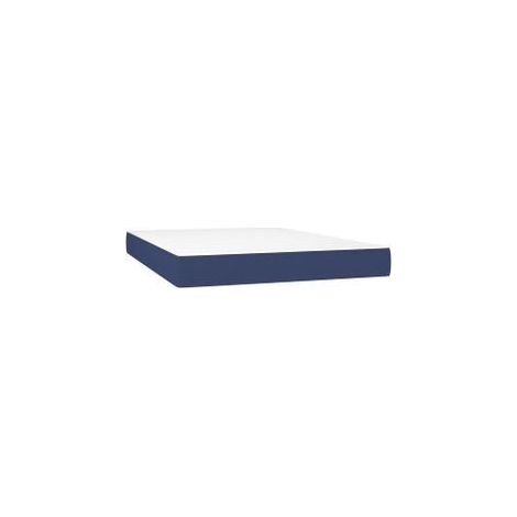 Matelas de lit à ressorts ensachés Bleu 140x190x20 Tissu (1/5)