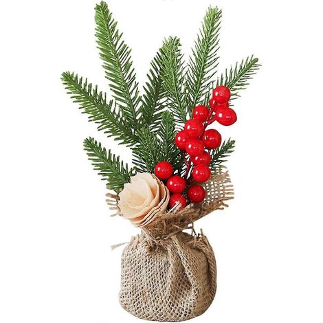 Décoration tournesol, petit sapin de Noël artificiel, petite décoration de table, hauteur 2 (1/4)