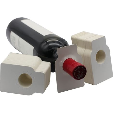 Étiquettes De Bouteille De Vin, 200 Pièces Pour Cave Et Casiers - Marquage Du Millésime Et Type De Vin - Goulots De Bouteilles (Blanc) (1/5)