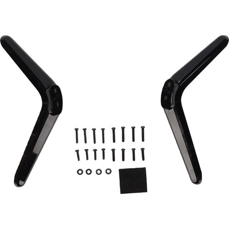 Pied de support TV compatible avec les téléviseurs intelligents TCL. Installation facile. Pieds de remplacement avec patins antidérapants et vis. (1/5)