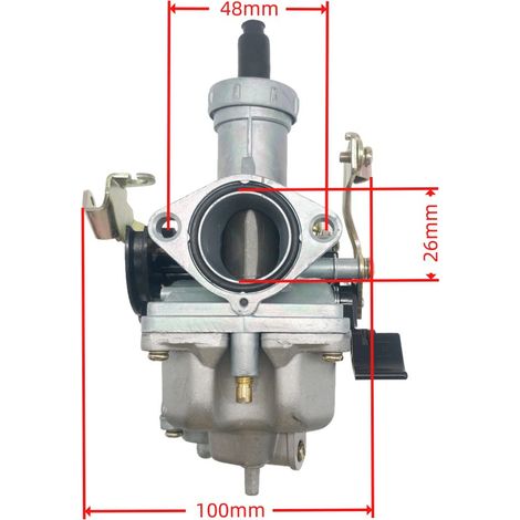 Carburateur PZ27bmm pour motos 125 cm³, 150 cm³, 200 cm³ et 250 cm³. Accessoires d'alimentation pour motos 404-013 : corps de papillon haute efficacité d'atomisation, atomisation uniforme du carburant