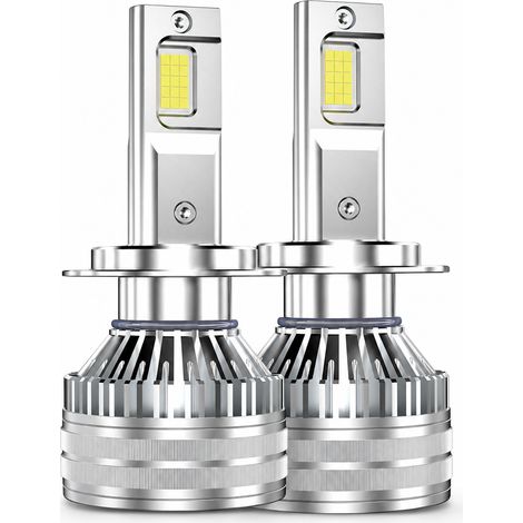 Ampoule LED H7 pour Phare de Voiture 240 W, Trois Tubes en Cuivre, Argentée, Redsea (1/5)