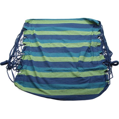 Fauteuil suspendu suspendu en corde, toile épaisse, vert frais, pour dortoir, chambre ou jardin. (1/5)