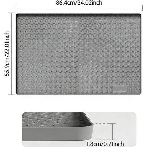 Tapis de Litière pour Chat Imperméable Tapis de Sol Antidérapant pour Sous Évier Cuisine Protection Placard Gamelle Chien Chat