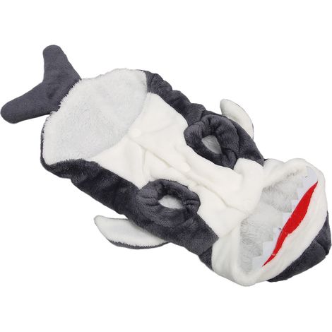 Sweat à capuche pour chien, motif animal, en velours chaud et confortable, pour chiens de petite et moyenne taille (L). (1/5)
