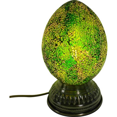 Signes Grimalt Lámpara De Sobremesa Muebles  Lámpara Huevo Sobremesa Lamparas Verde 15x15x23cm 31520