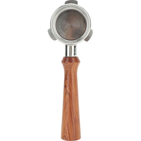 Portafiltre sans fond pour Breville 870/880, diamètre 54mm, acier inoxydable et bois rouge, compatible série 8 (1/5)