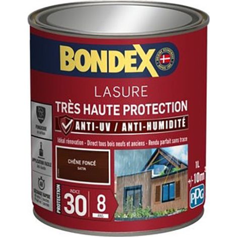 Lasure 8 anni Protezione Molto Alta Satinata Bidone 1l - Bondex