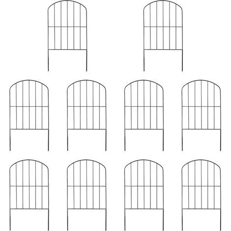 panneaux de clôture de jardin 10 pièces, clôture pour isoler les animaux, clôture d'extérieur, clôture de jardin pour escalier (1/5)