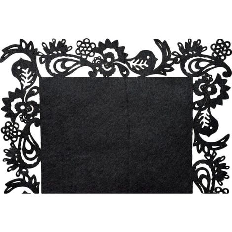Tovaglia in feltro nero 30x118 cm