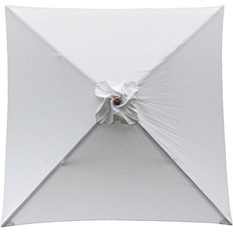 GARRYFIZH Housse de rechange pour parasol, 4 baleines, 22m, imperméable, anti-UV, tissu de rechange, beige (1/5)