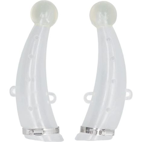 Housse de Protection pour Corne de Bovin, Protection en Silicone pour Corne de Vache avec Gel de Silice à Coins Ronds pour Bovin Vache Libetock
