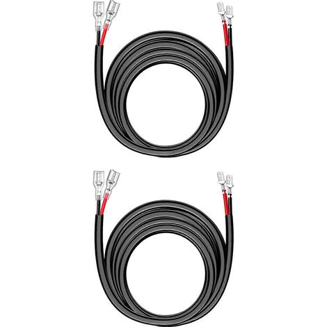 Lot de 2 rallonges de câble de calibre 16, étanches, de 300 cm, pour réparation (1/5)