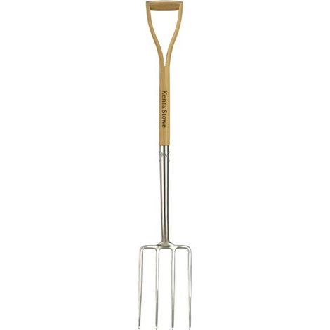 Kent & Stowe 70100008 Stainless Steel Digging Border Soil Fork Garden FSC (1/5)