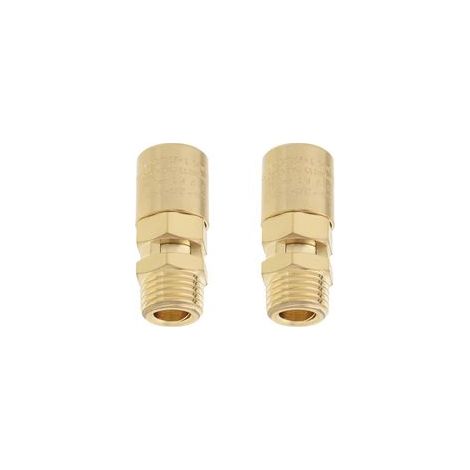 Lot de 2 soupapes de sécurité en laiton pour compresseur d'air - ouverture et fermeture automatiques, 11 bar, soulagement de la pression, 6,35 mm BSP mâle