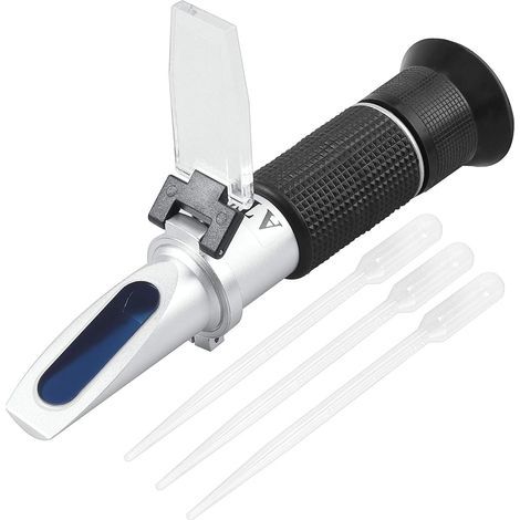 Refractometer, Brix scale 0-40%, Alcohol 0-25%, ATC function, Wine, Honey, Beer (1/5)