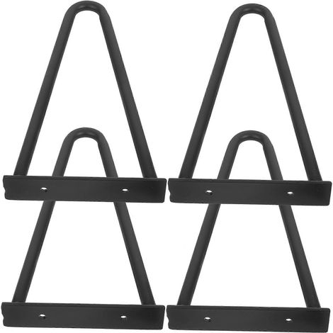 Quatre pieds en métal, de style épingle à cheveux, adaptés aux meubles de table basse, durables et offrant un support robuste. (1/5)