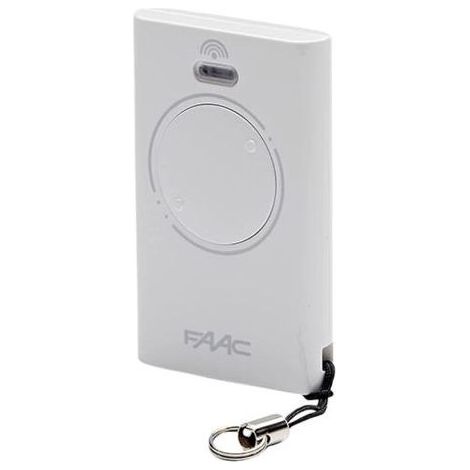 Télécommande FAAC XT2 à 2 canaux, 433 MHz, blanche, émetteur à code tournant SLH LR d'origine - 787007 (1/5)