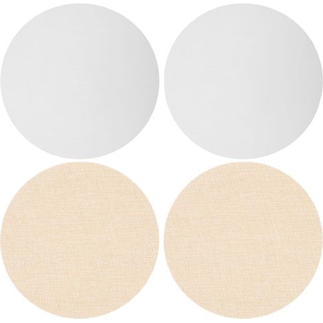 Diffuseur Rond pour Plafonniers en Tissu 4 Pièces, Installation Facile Bord Lisse sans Bavure, Réduit les Ombres, Ajustement, pour Couloirs et Chambres (1/5)