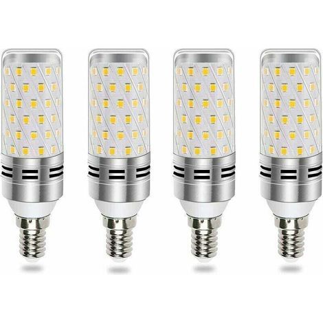 Ampoule LED E14 16 W Blanc Froid 1600 lm – Équivalent 100-120 W, 360°, Lot de 4, Non Dimmable, pour Lustres & Appliques (1/5)