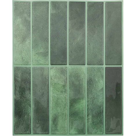 Azulejo Rectangular 20 pcs Verde oscuro 29 x 23 x 0,08 cm vidaXL