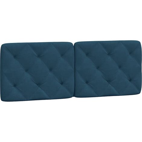 Maison Exclusive - Cuscino Testiera Blu 120 cm in Velluto