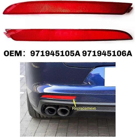 971945105A 971945106A Luz reflectora de freno del parachoques trasero del coche, reflector de luz antiniebla trasera para Porsche Pan
