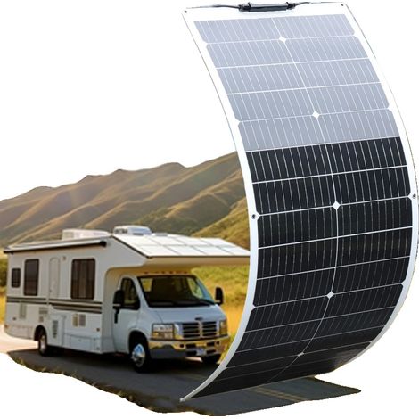 Pannello solare flessibile, monocristallino e impermeabile (1/2)