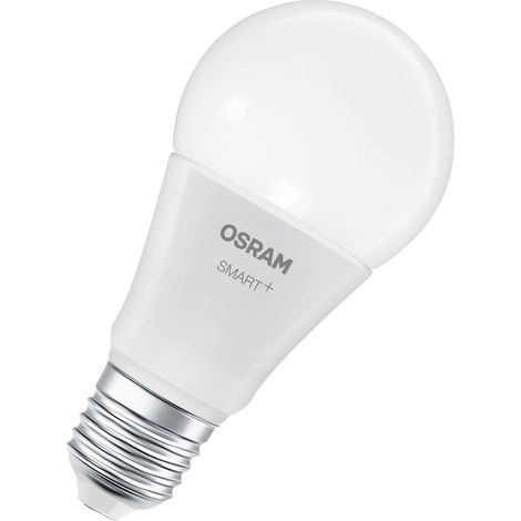 OSRAM Lampe LED  SMART A60 forme d'ampoule E27, 9 W ZigBee 3.0, RGBW 16 millions de couleurs, dimmable, contrôle par application, Alexa (1/4)