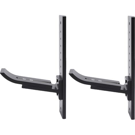 Support mural en alliage pour voiture RC (échelles 1/18, 1/16, 1/10, 1/8 et 1/5), compatible avec les modèles tout-terrain et crawlers (noir). (1/5)