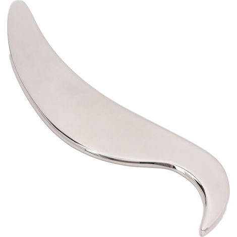 Lot de 2 planches de gua sha en acier inoxydable, outil de massage anti-ballonnements, drainage lymphatique, double bord biseauté pour cou, bras et visage. (1/5)