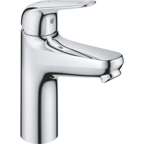 Grohe Swift - Miscelatore da lavabo, con sistema di scarico Push-Open, avvio a freddo, cromo 24329001