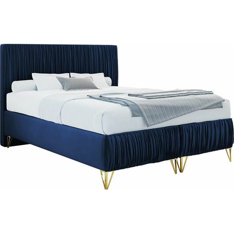Lit continental Logan 112, Amor Velvet 4314, Double, 180x200, Tapisserie, Sommier à lattes, 180x209x120cm (1/4)