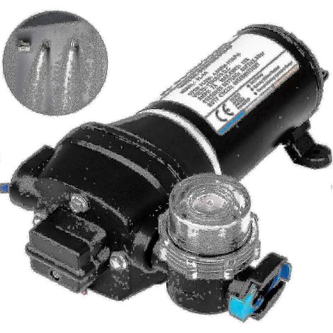 Pompe à membrane 12 V 40 PSI compatible avec l'eau haute pression, auto-amorçante, débit de 17 litres par minute (1/5)