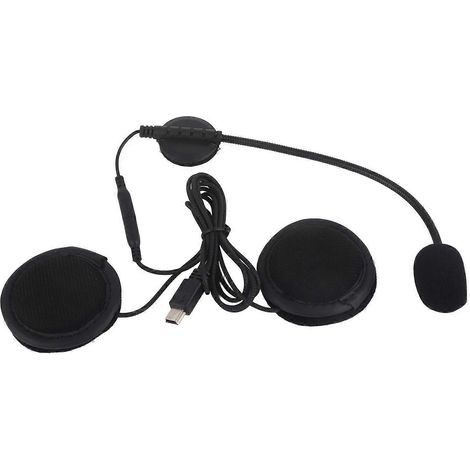 Accessoires : Casque audio Bluetooth avec microphone intégré pour intercom de moto V8 (1/4)