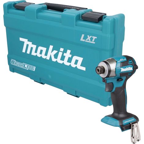 Atornillador de impacto a batería Makita DTD 173 ZK, 18 V, 180 Nm, 1/4", sin escobillas + maletín - sin batería, sin cargador (1/5)