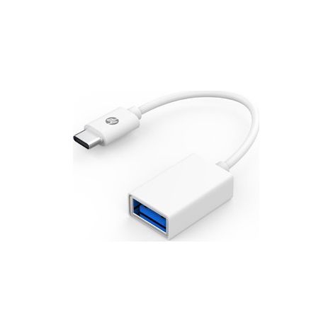 hp dhc - tc105 - usb 3.0 - type - c -   otg 3.1 câble adaptateur 5v - 3a - 9v - 2a - 12v - 1.5a - blanc