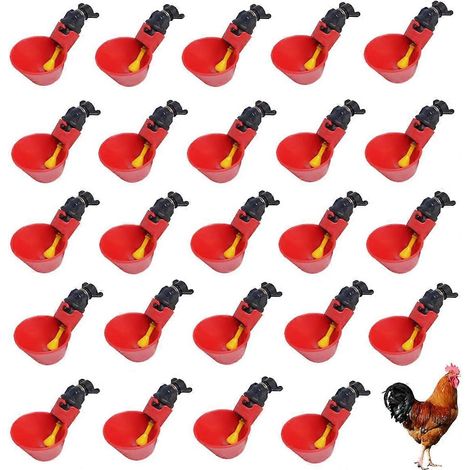 Abreuvoirs pour poulets/Machine à boire pour volailles 24 pièces DoubleWood Machine à boire entièrement automatique pour volailles Abreuvoirs pour poulets ( ) (1/5)