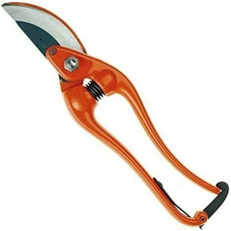Sécateur à main forgé 230mm – Lame en acier pressé pour coupe précise – Poignées ergonomiques pour confort – Couleur orange - P3-23-F (1/3)