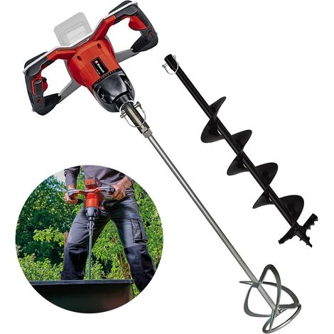 Einhell 18v Cordless Paddle Mortar Mixer + Earth Auger GP-EA 18/150 Li BL-Solo (1/5)