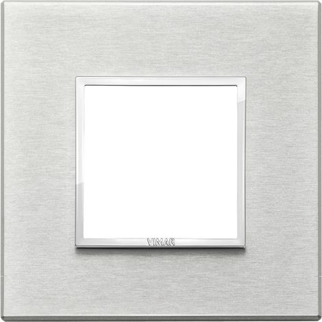 Placca 2M grigio Next Vimar Eikon Evo 21642.02