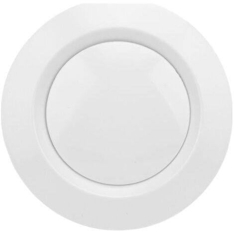 FENOPLASTICAGrille D'aération Ronde 75 Mm, Diffuseur de Plafond Réglable en Plastique ABS pour Chambre à Coucher, Salle de Bain, Salon (1/5)